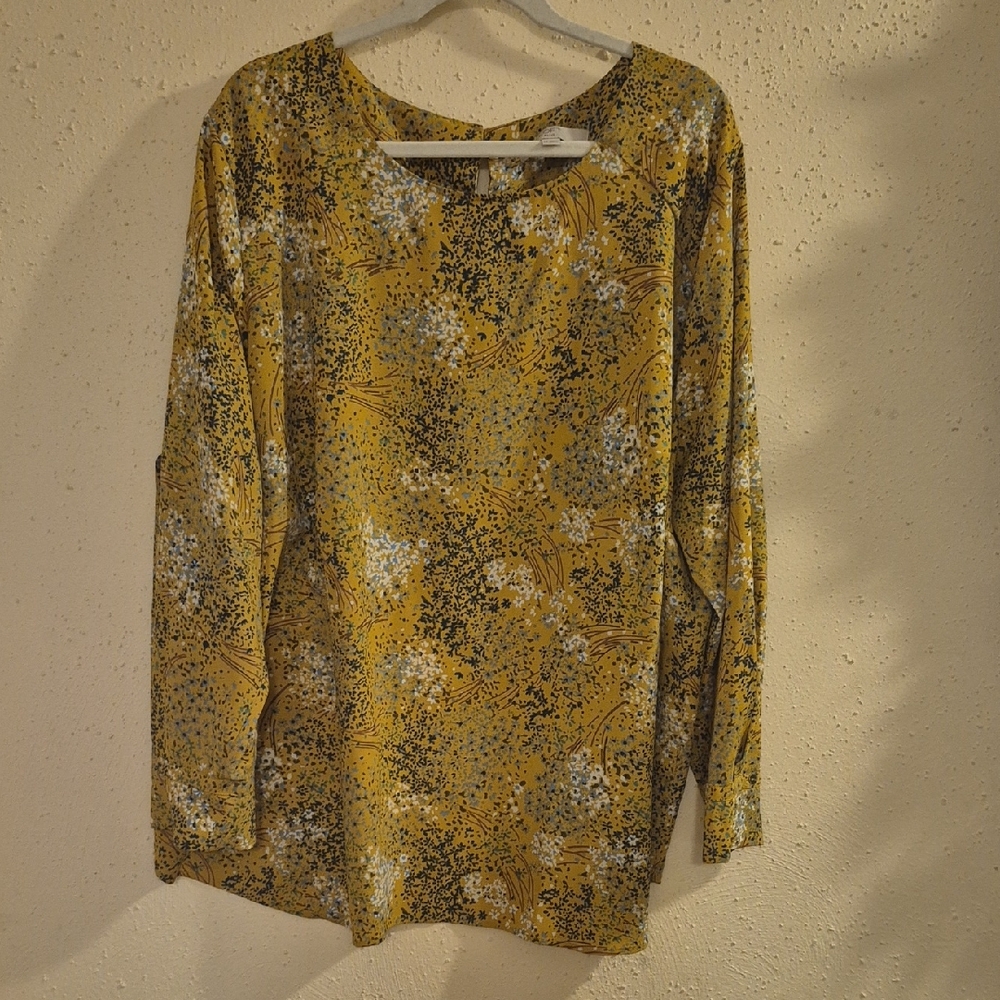 Floral Yellow Women's Top